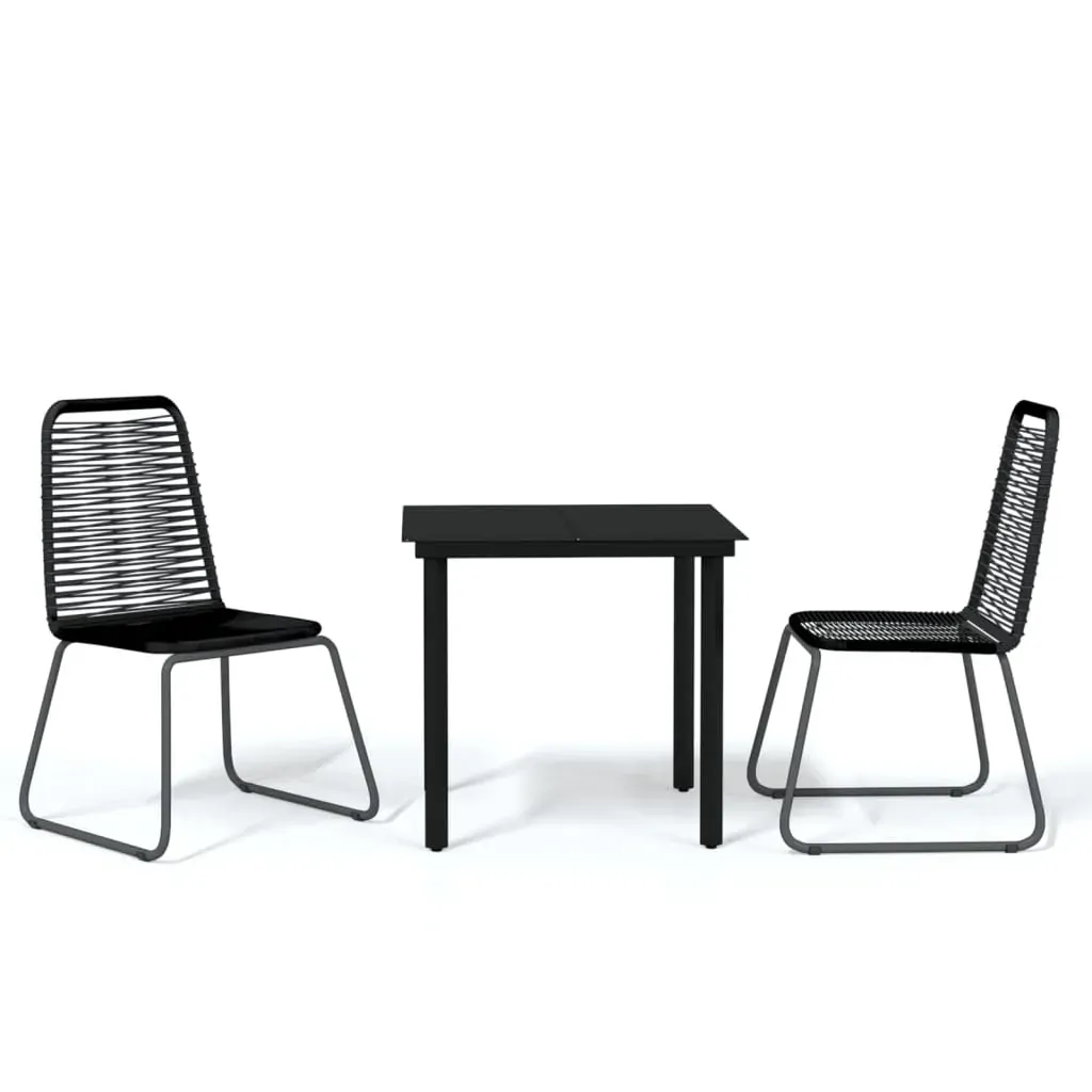 Garden Dining Set Black Price