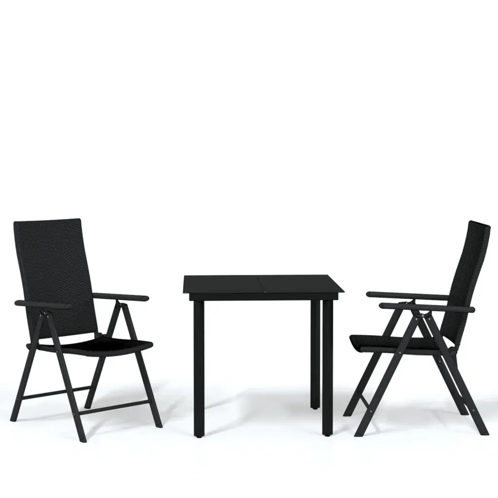 Garden Dining Set Black Price