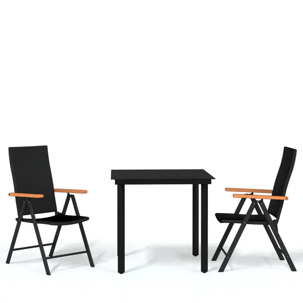 Garden Dining Set Black Price