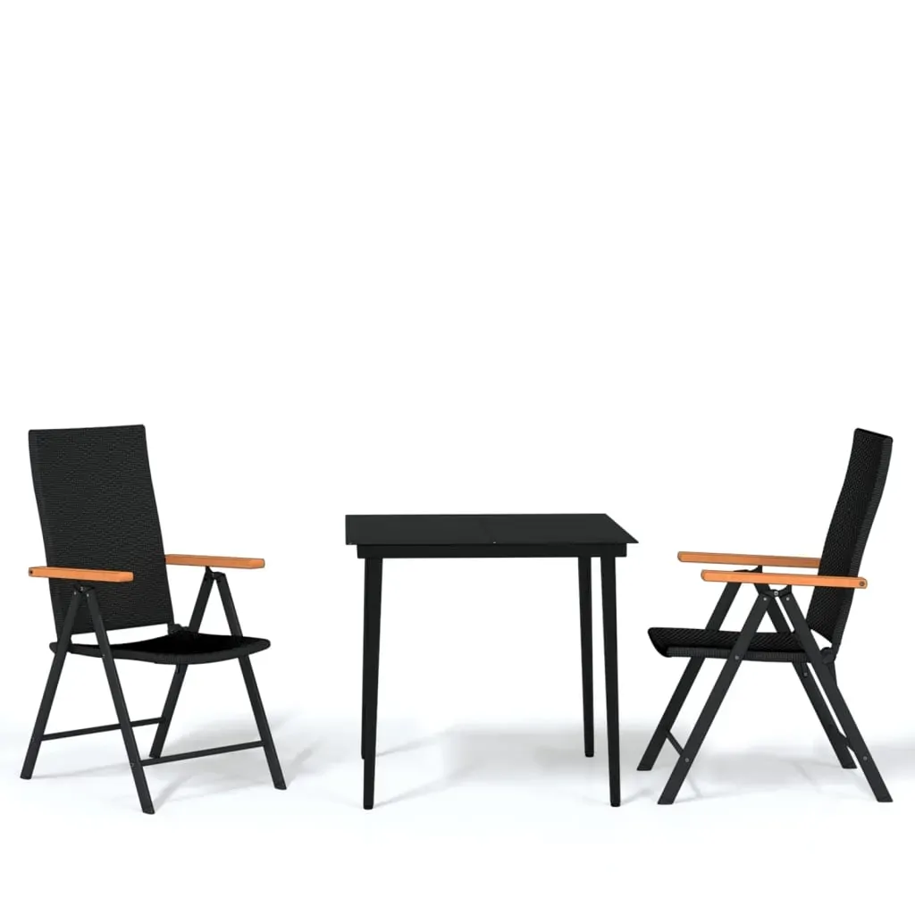 Garden Dining Set Black Price