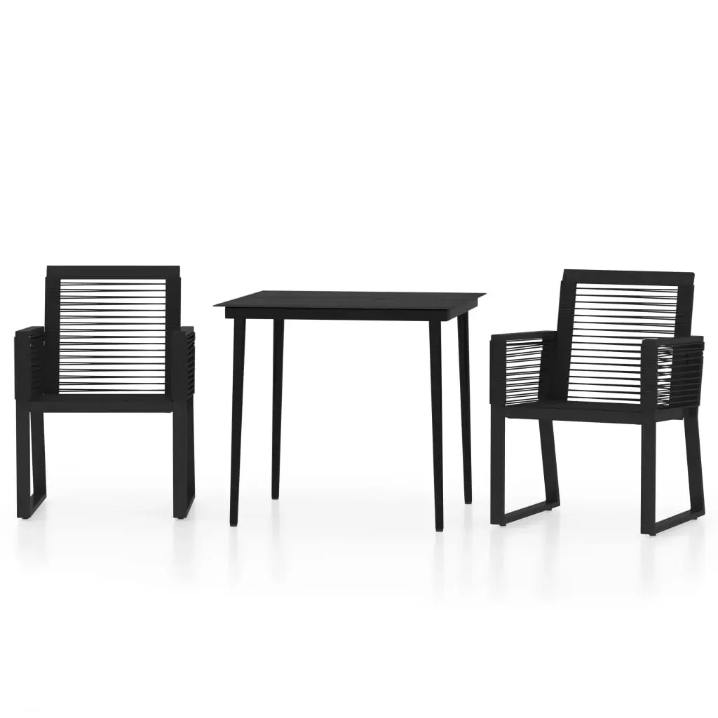 Garden Dining Set Black Price