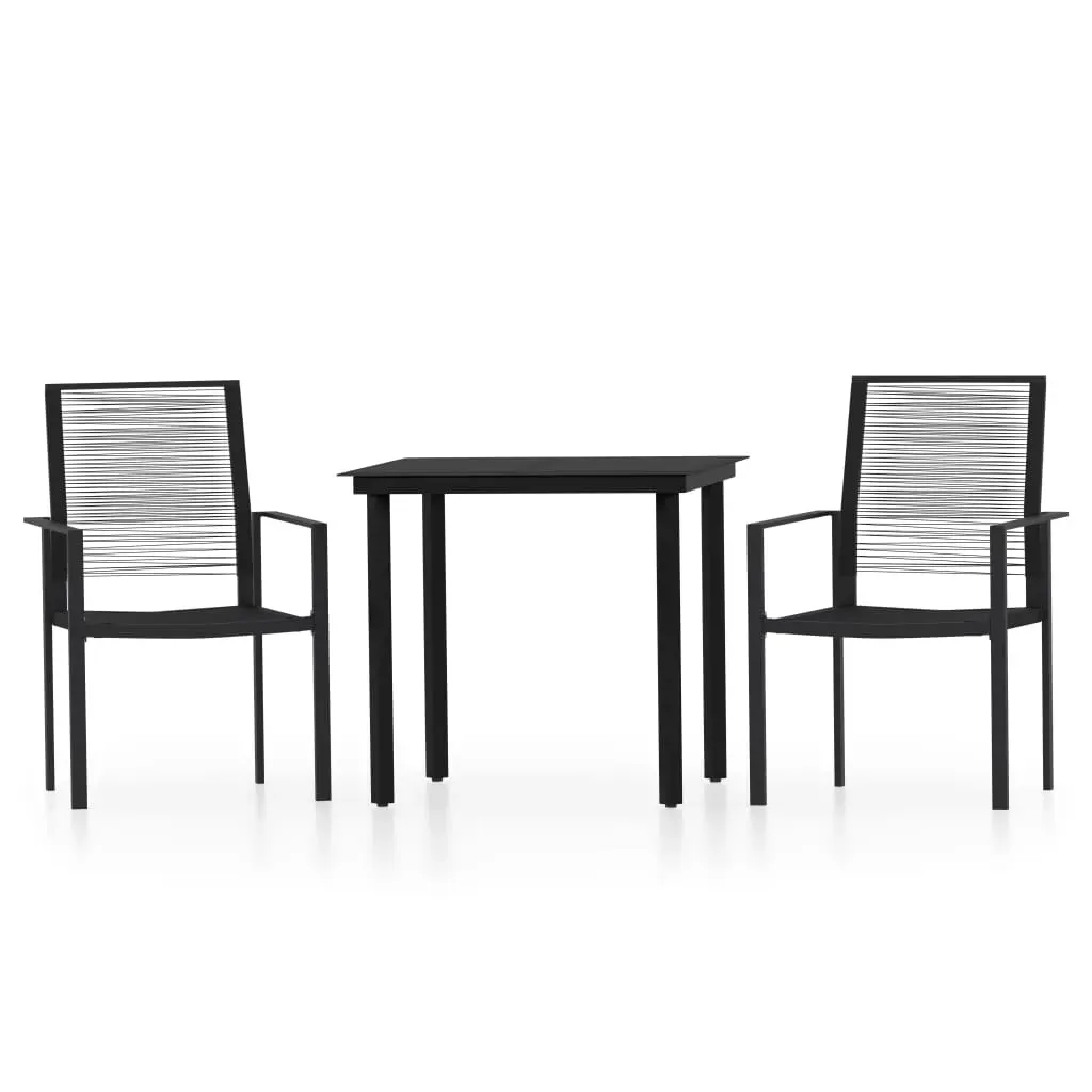 Garden Dining Set Black Price