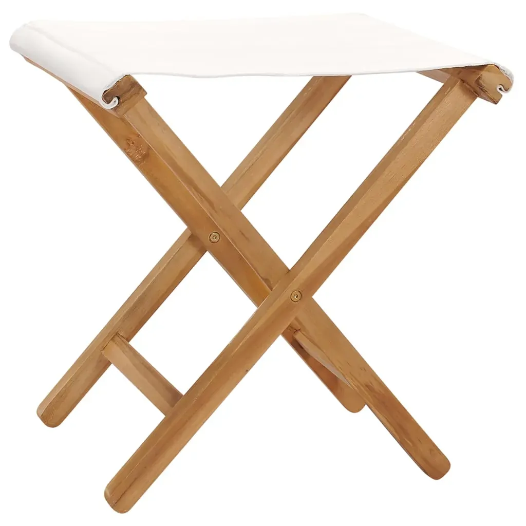 Folding Chairs 2 pcs Solid Teak Wood and Fabric Price