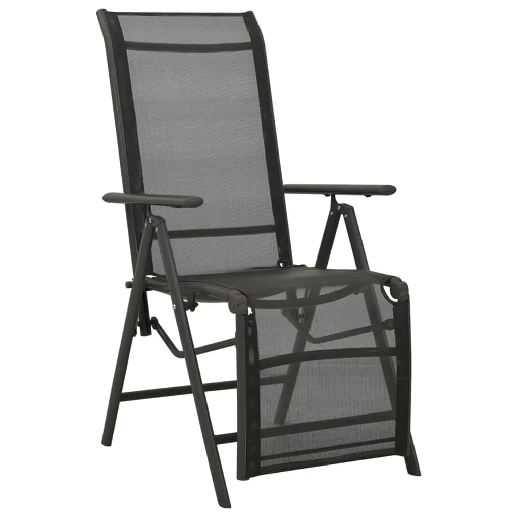 Reclining Garden Chairs 2pcs Textilene and Aluminium Price