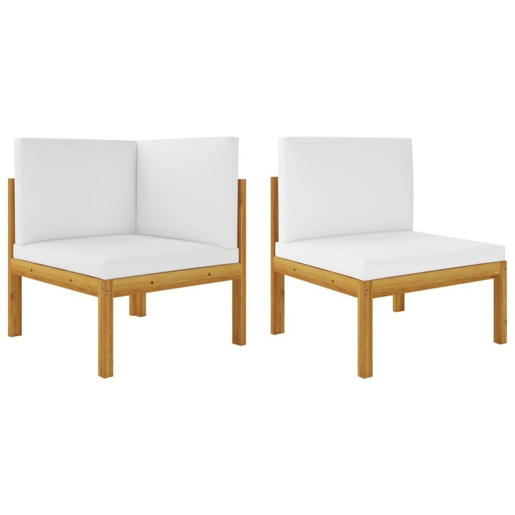 Garden Sofas 2 pcs with Cushions Solid Acacia Wood Price