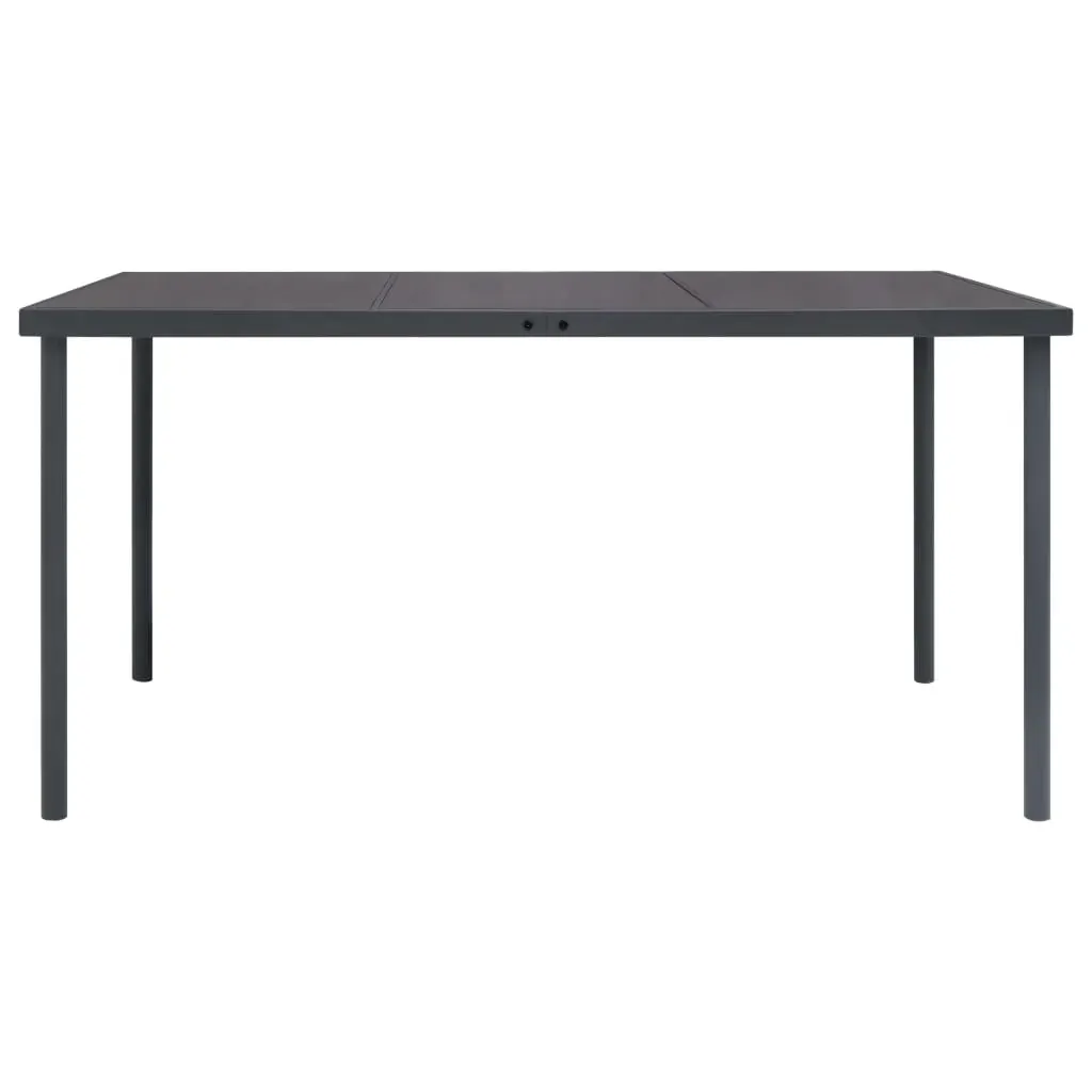 Outdoor Dining Table Anthracite Steel Price