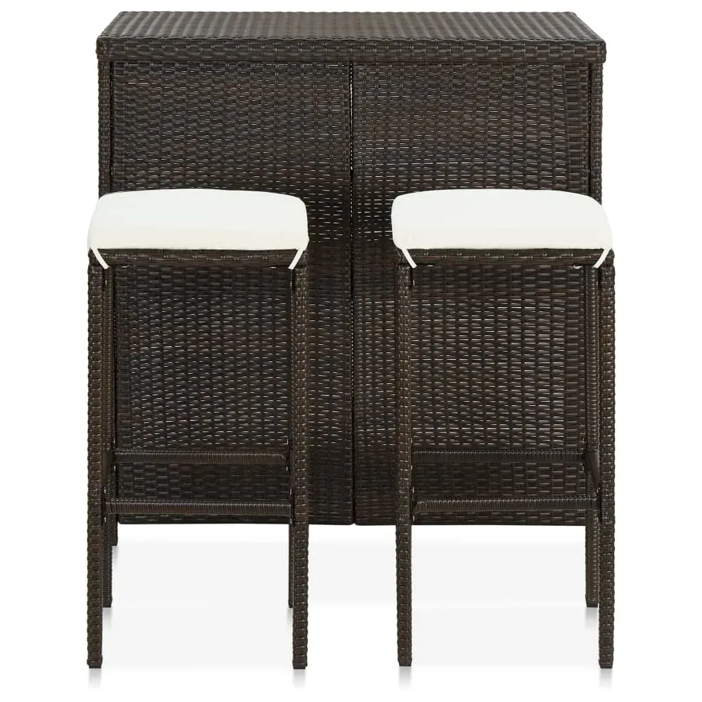 3 Piece Bar Set Poly Rattan Price