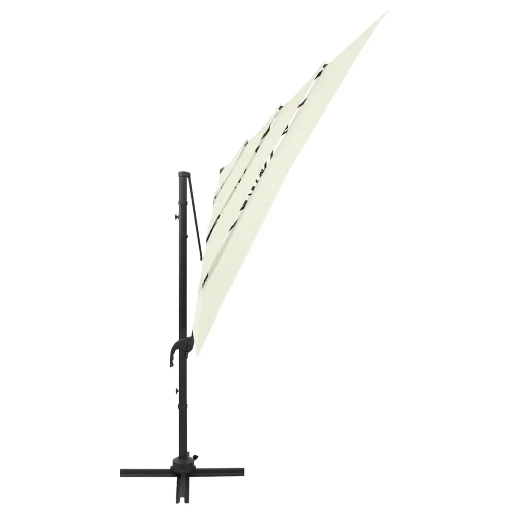 4-Tier Parasol with Aluminium Pole 250x250 cm Price