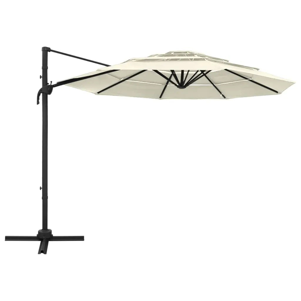 4-Tier Parasol with Aluminium Pole 3x3 m Price