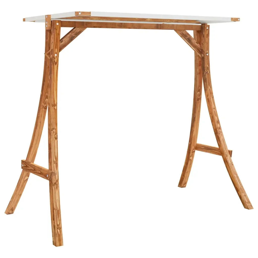 Swing Frame with Roof Solid Bent Wood with Teak Finish Price