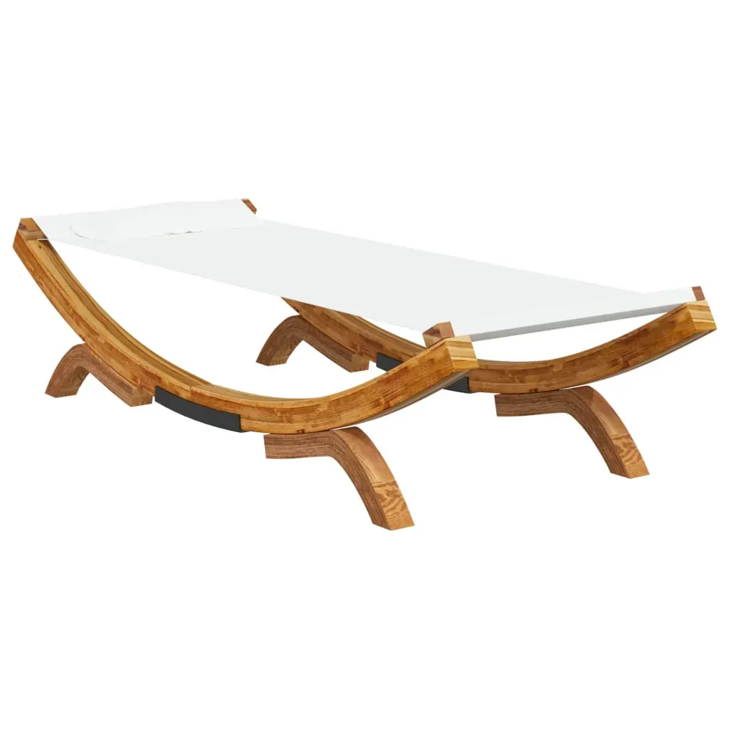 Outdoor Lounge Bed 100x188.5x44 cm Solid Bent Wood Price