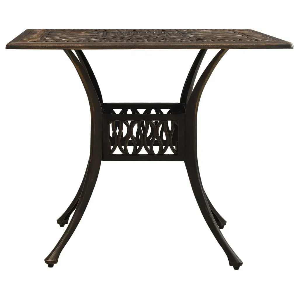 Garden Table 90x90x73 cm Cast Aluminium Price