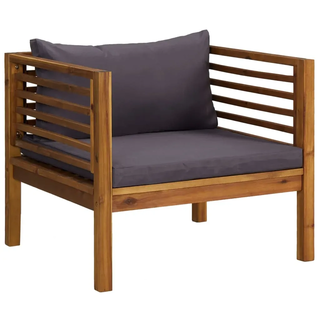 Garden Chair with Cushions Solid Acacia Wood Price