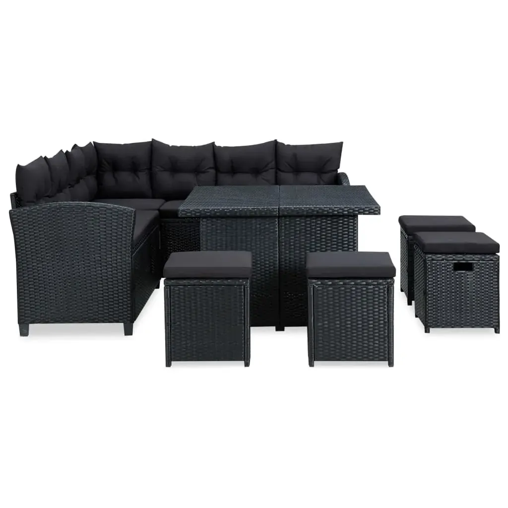 6 Piece Garden Lounge Set with Cushions Poly Rattan Price