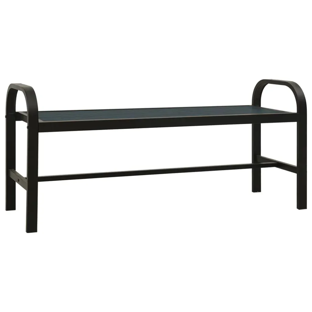 Garden Bench 124.5 cm Steel and WPC Price