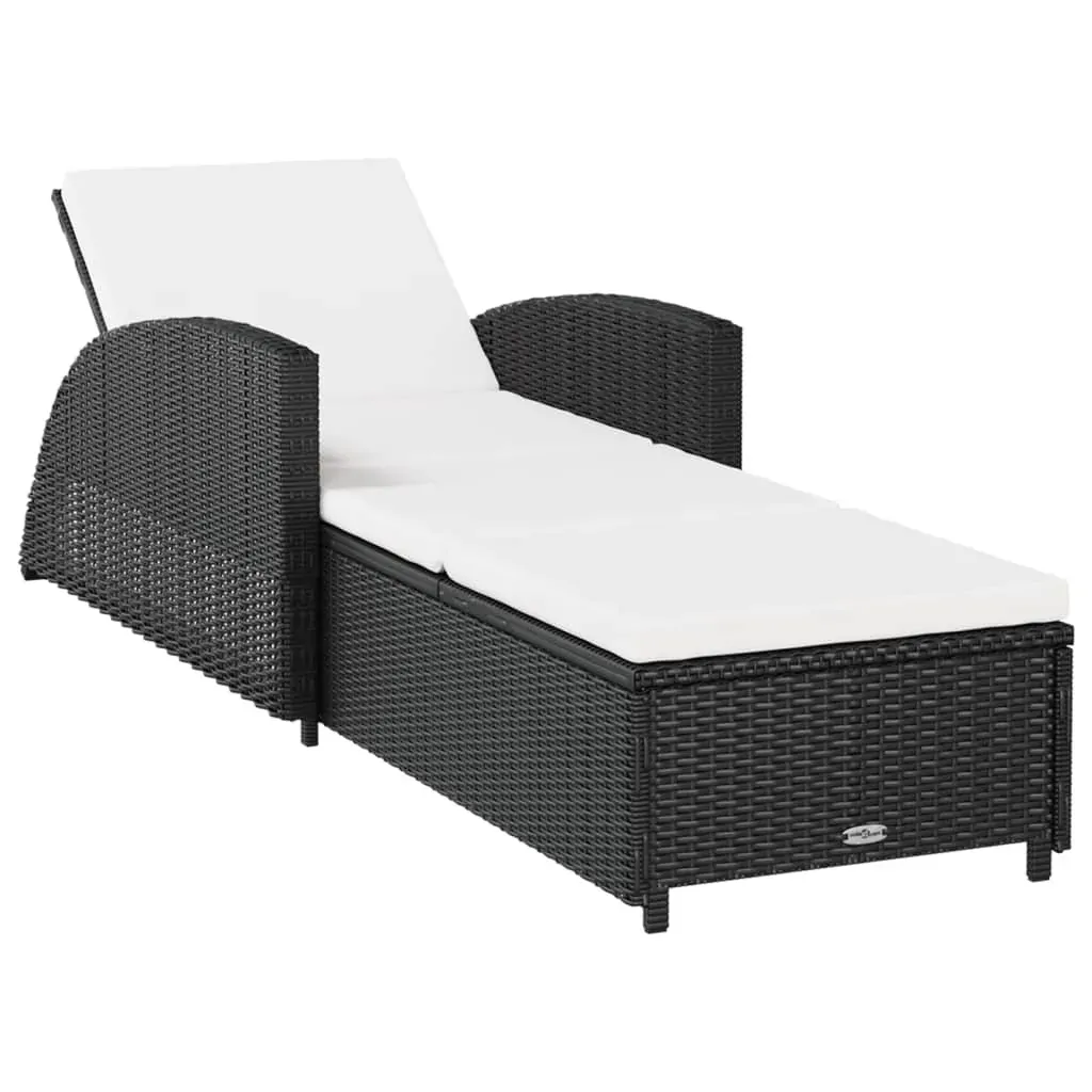 Sun Lounger with Cushion Poly Rattan Price