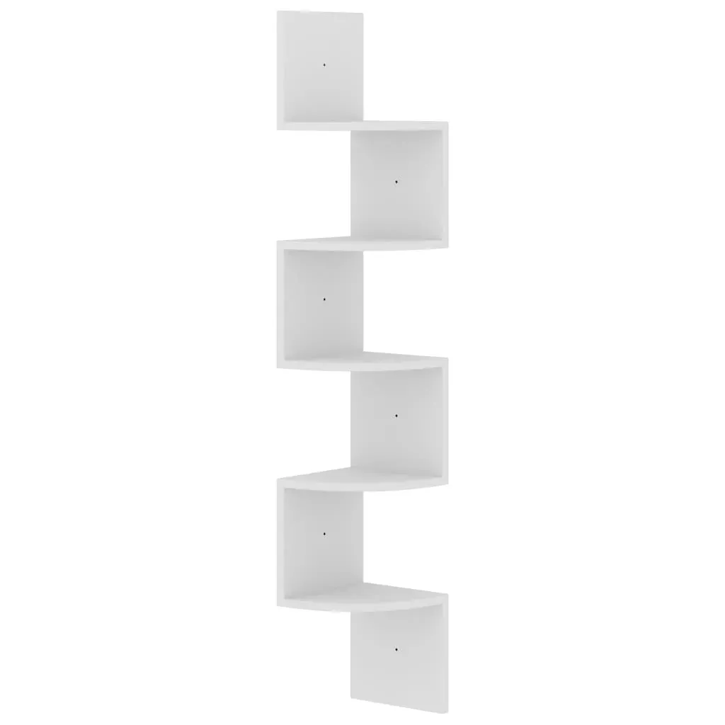 Wall Corner Shelf 19x19x123 cm Engineered Wood Price