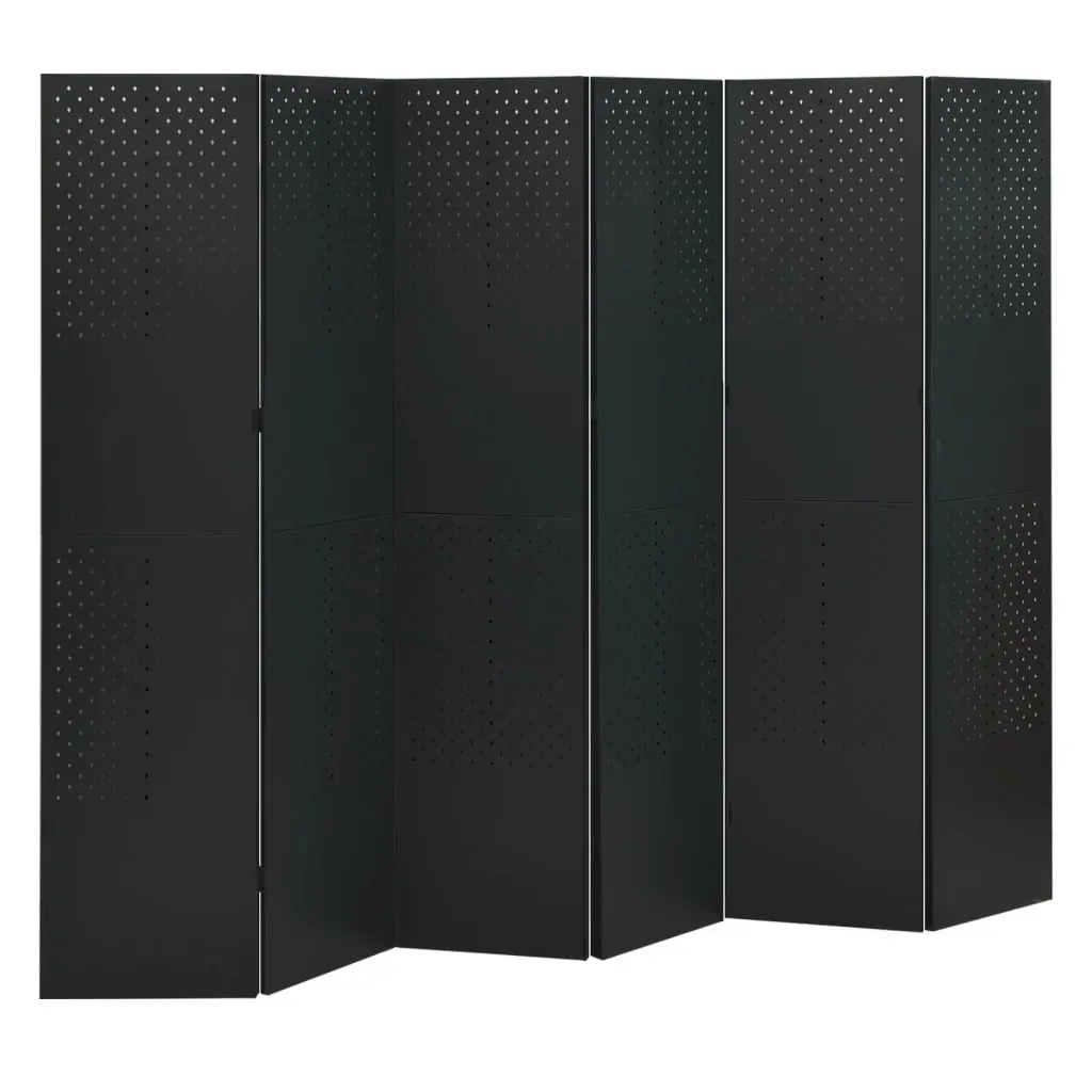 Sedalia 6-Panel Room Divider 240x180 cm Steel Price
