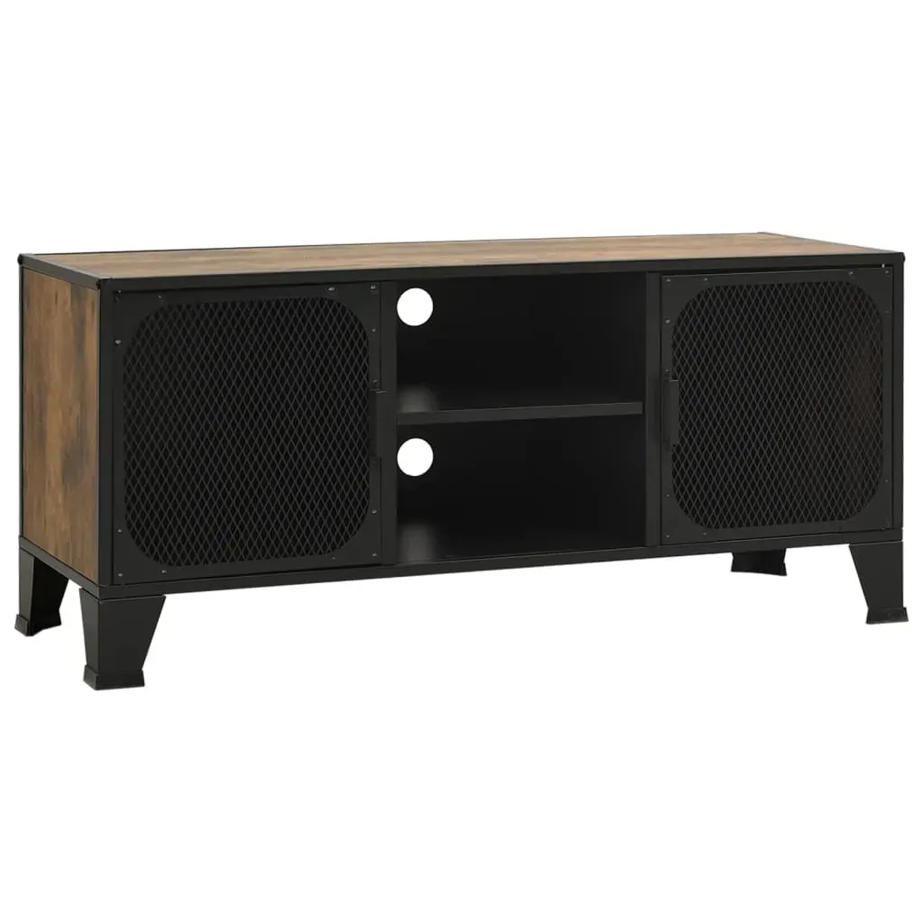 Pontefract TV Cabinet Rustic 105x36x47 cm Metal and MDF Price