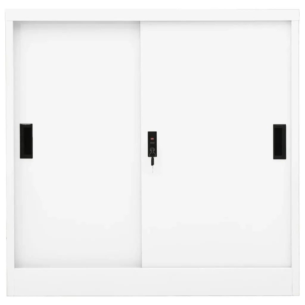 Office Cabinet with Sliding Door 90x40x90 cm Steel Price