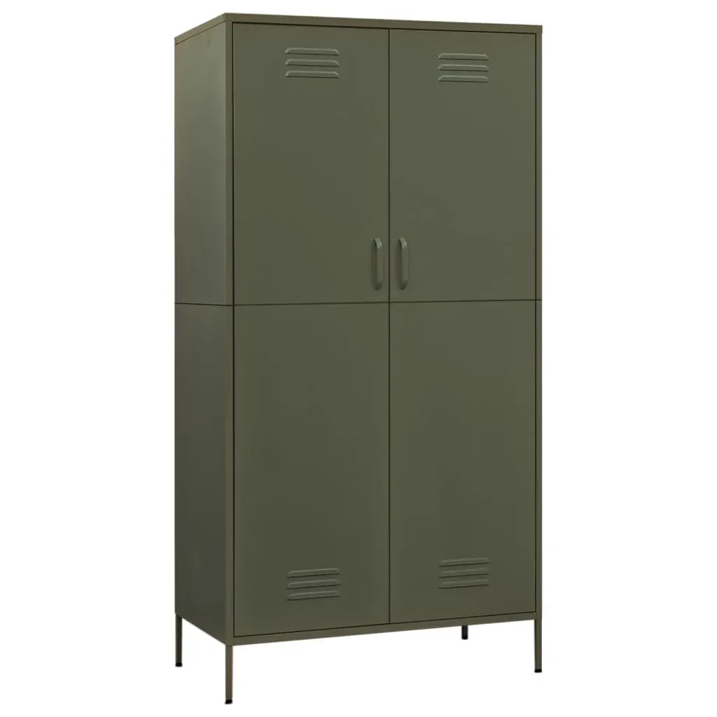 Wardrobe Olive 90x50x180 cm Steel Price