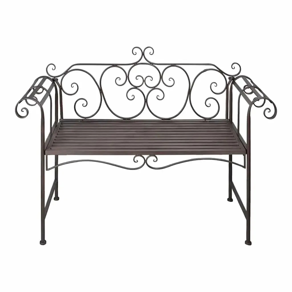Garden Bench 132 cm Steel Antique Price