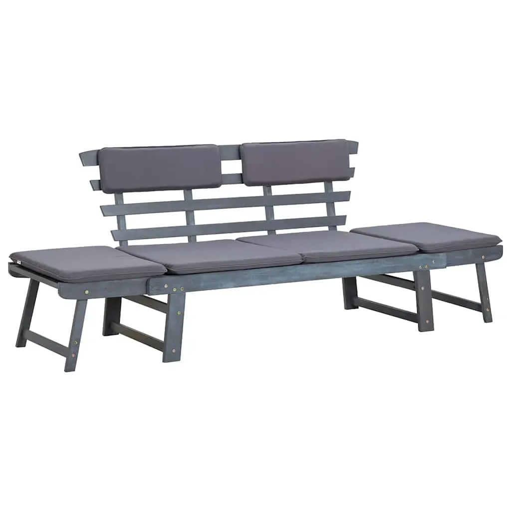 Garden Bench with Cushions 2-in-1 190 cm Solid Acacia Wood Price