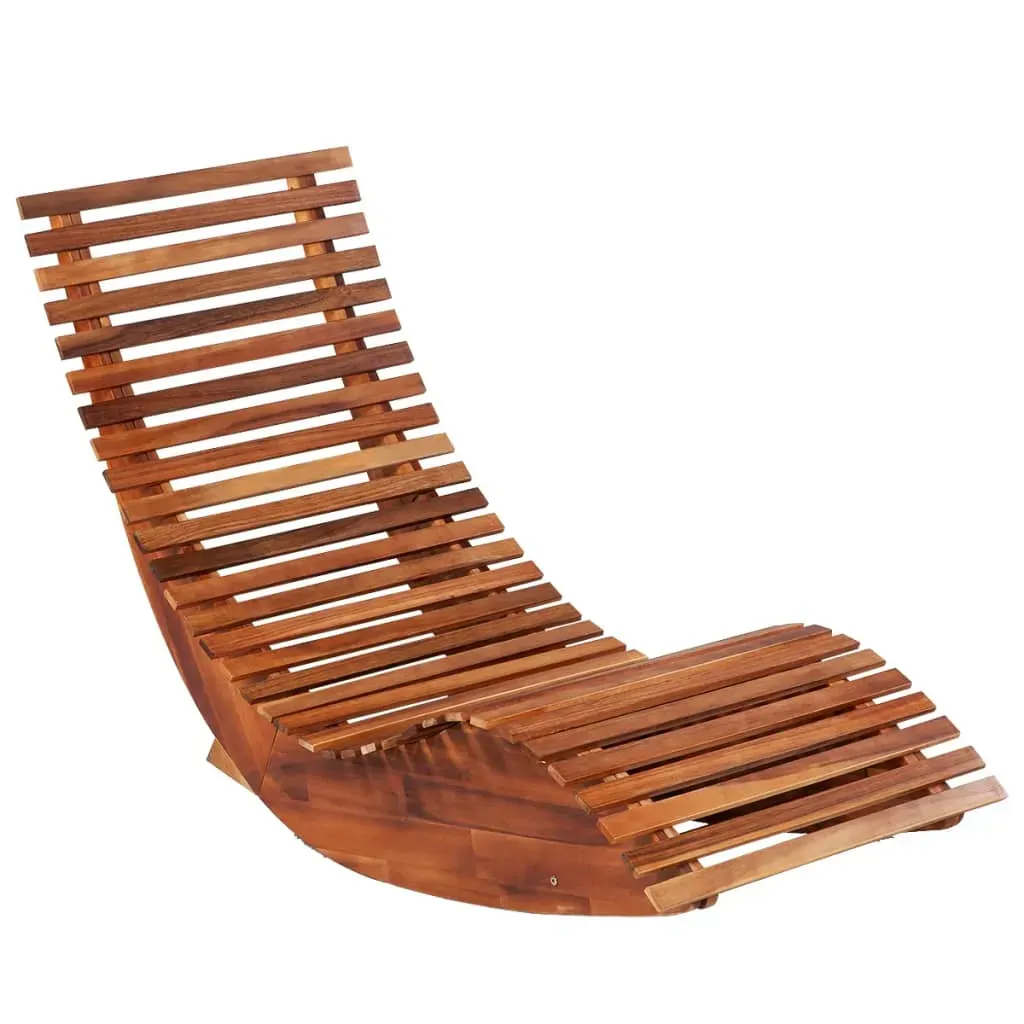 Rocking Sun Lounger Acacia Wood Price