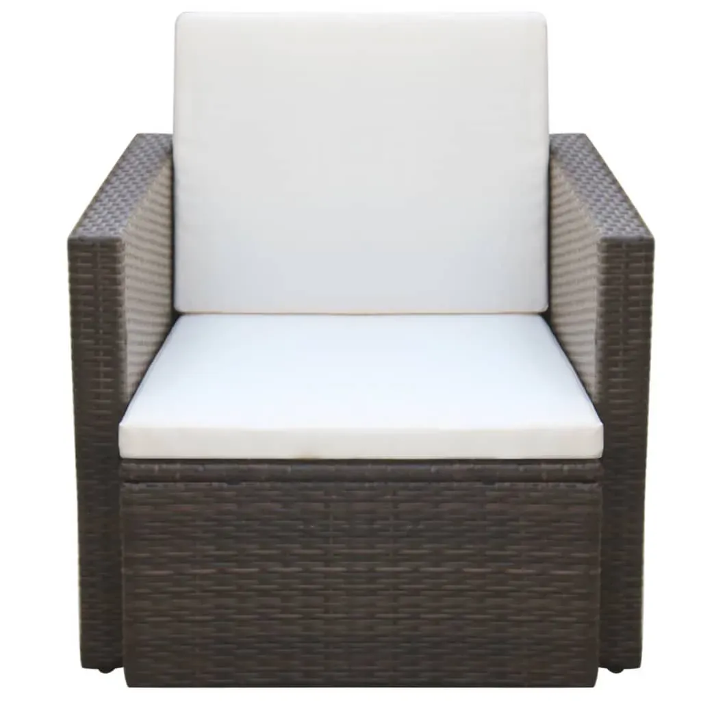 Garden Chair with Cushions and Pillows Poly Rattan Price