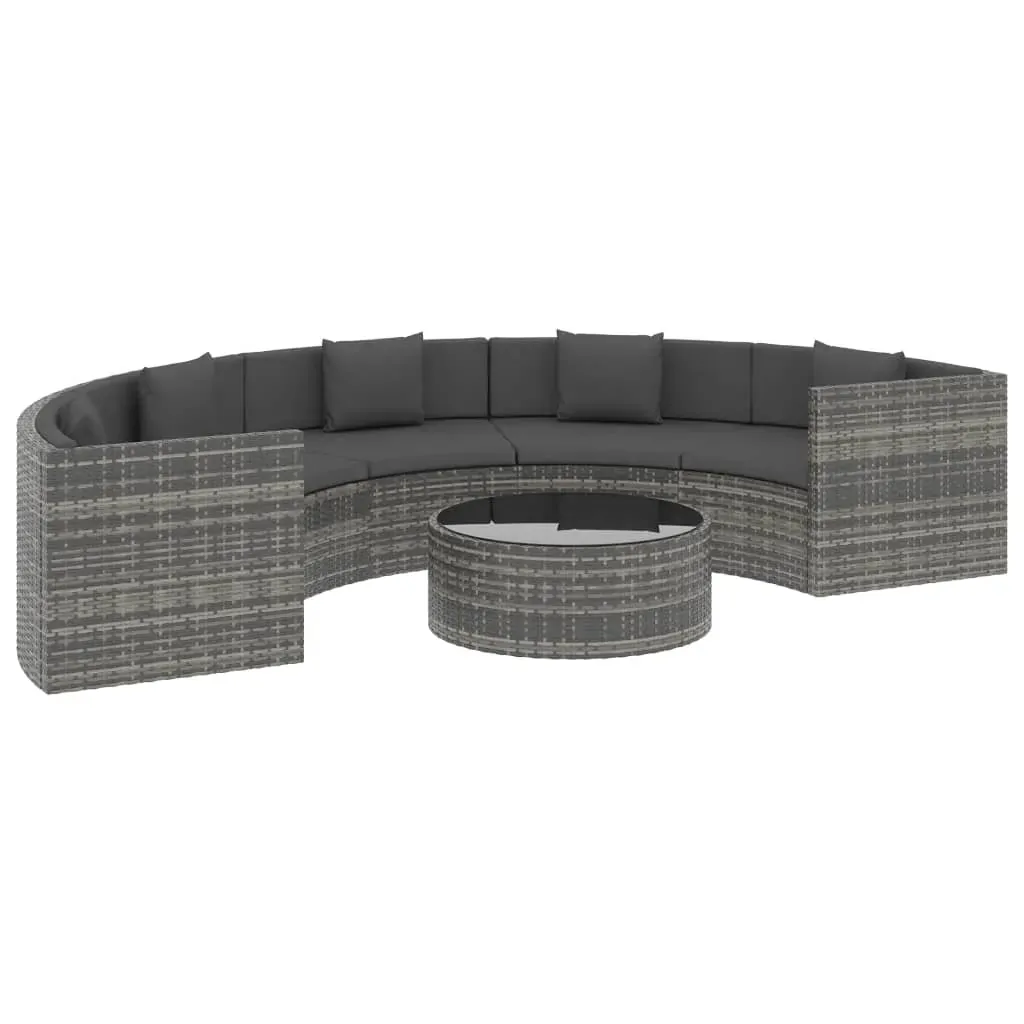 6 Piece Garden Lounge Set with Cushions Poly Rattan Price