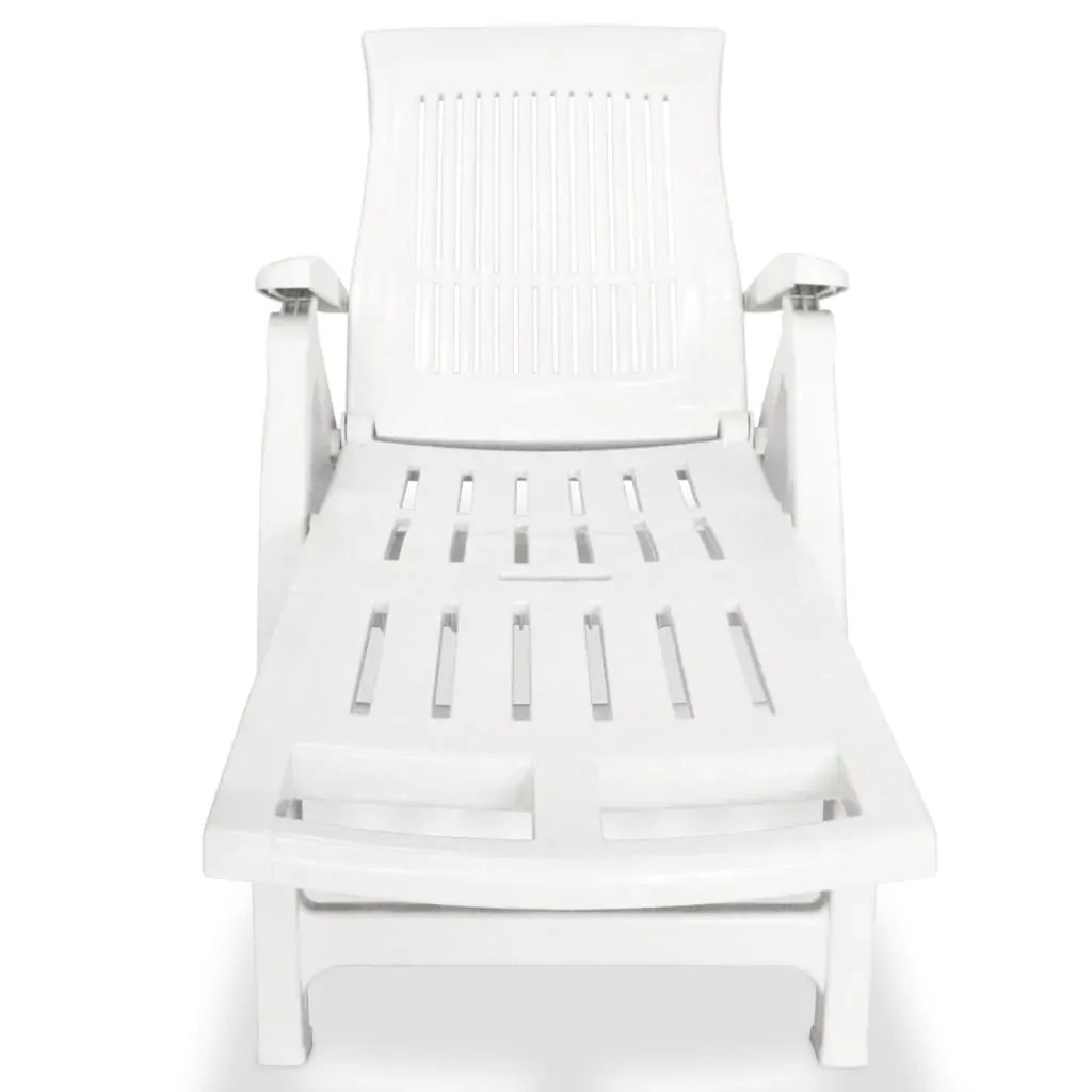 Sun Lounger with Footrest Plastic Price