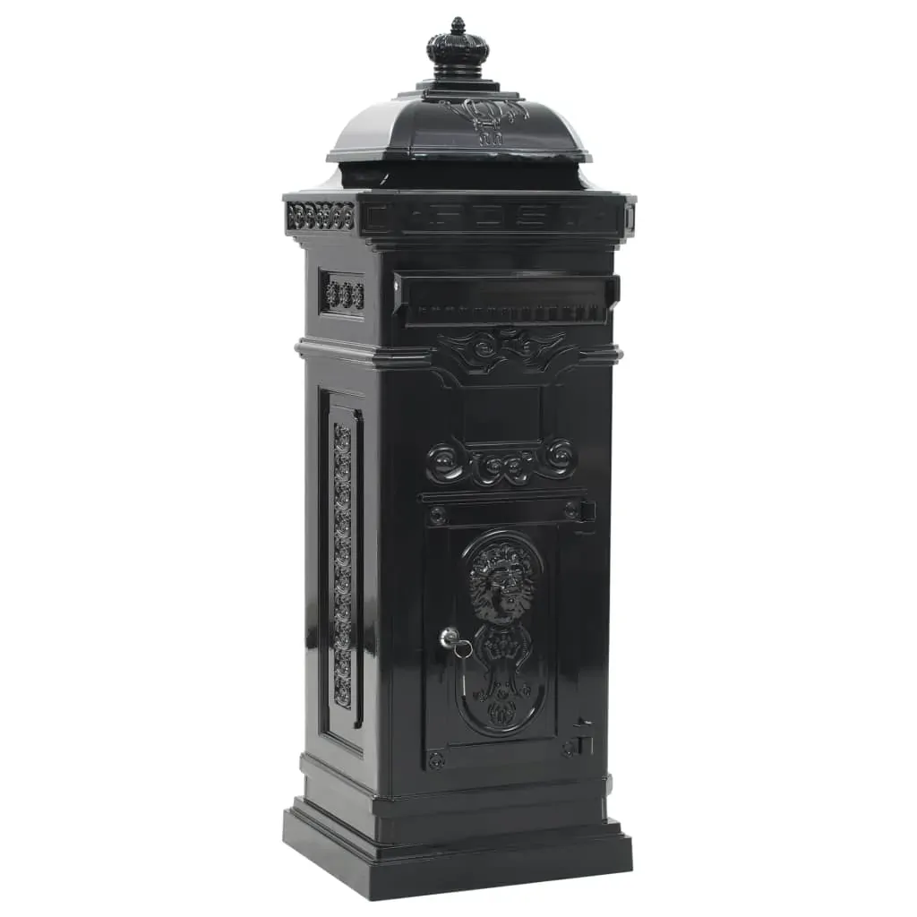 Pillar Letterbox Aluminium Vintage Style Rustproof Price