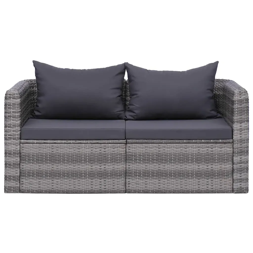 Garden Corner Sofas Grey Poly Rattan Price