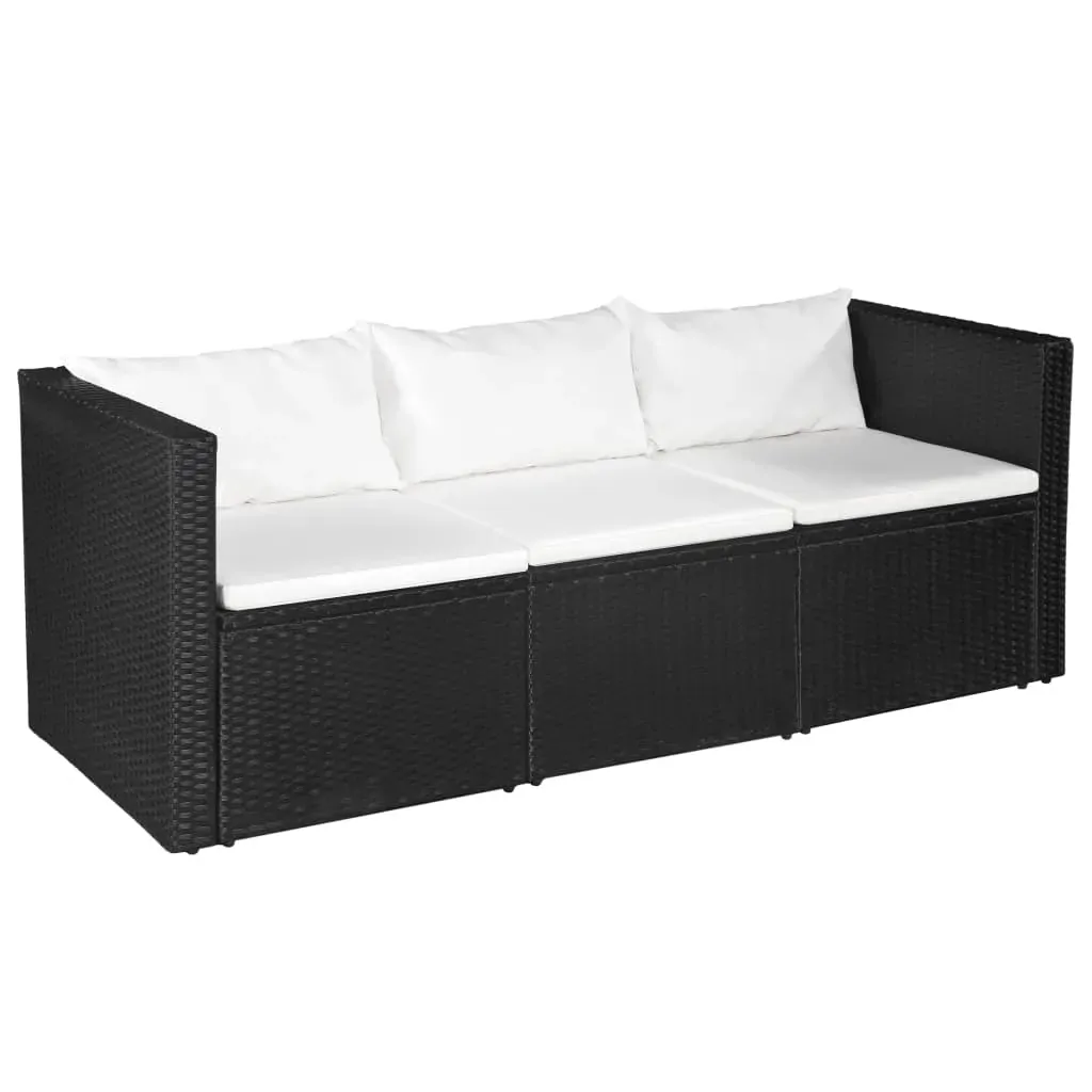 4 Piece Garden Lounge Set Poly Rattan Price