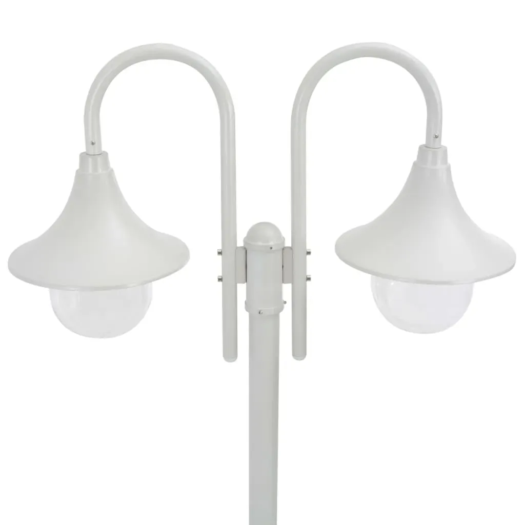 Garden Post Light E27 220 cm Aluminium 2-Lantern Price