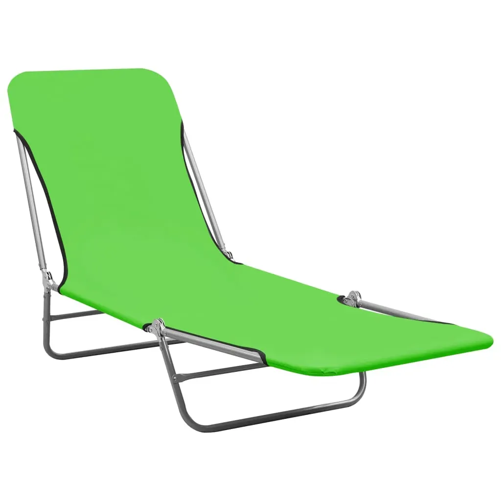Folding Sun Loungers 2 pcs Steel and Fabric Price