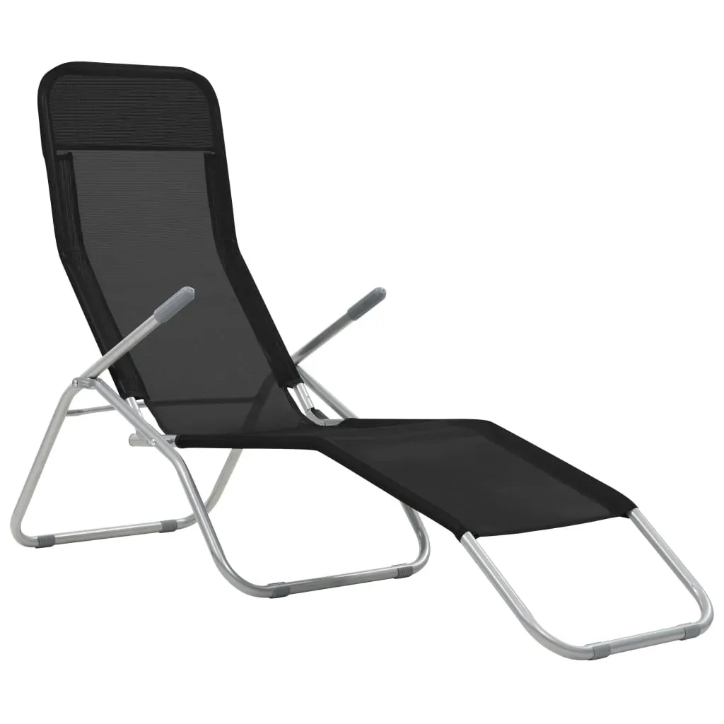 Folding Sun Loungers 2 pcs Textilene Price