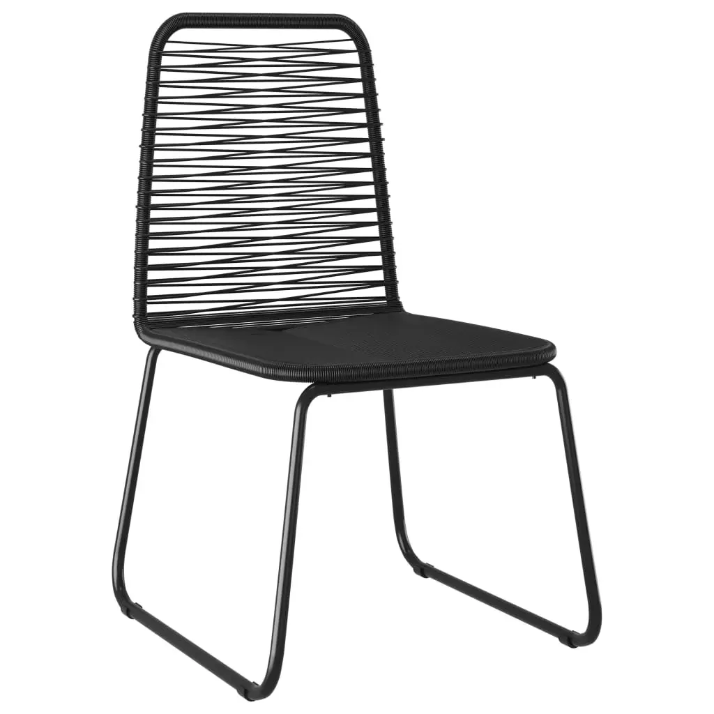 Outdoor Chairs Poly Rattan Black Price