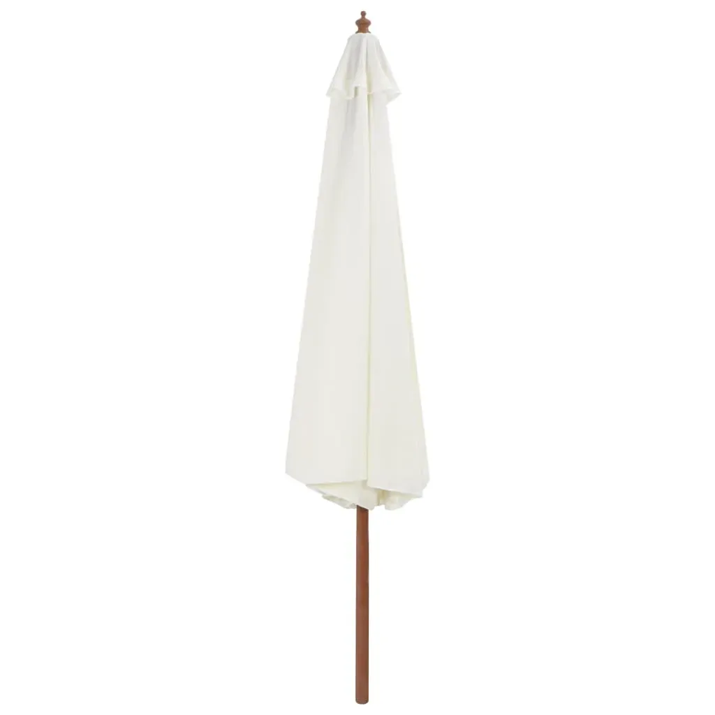 Outdoor Parasol with Wooden Pole 350 cm Price