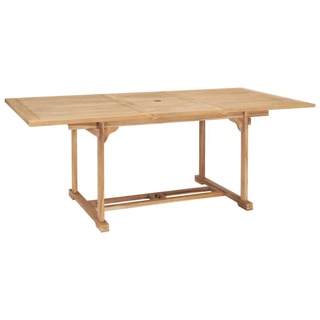 Extending Garden Table Solid Teak Wood Price