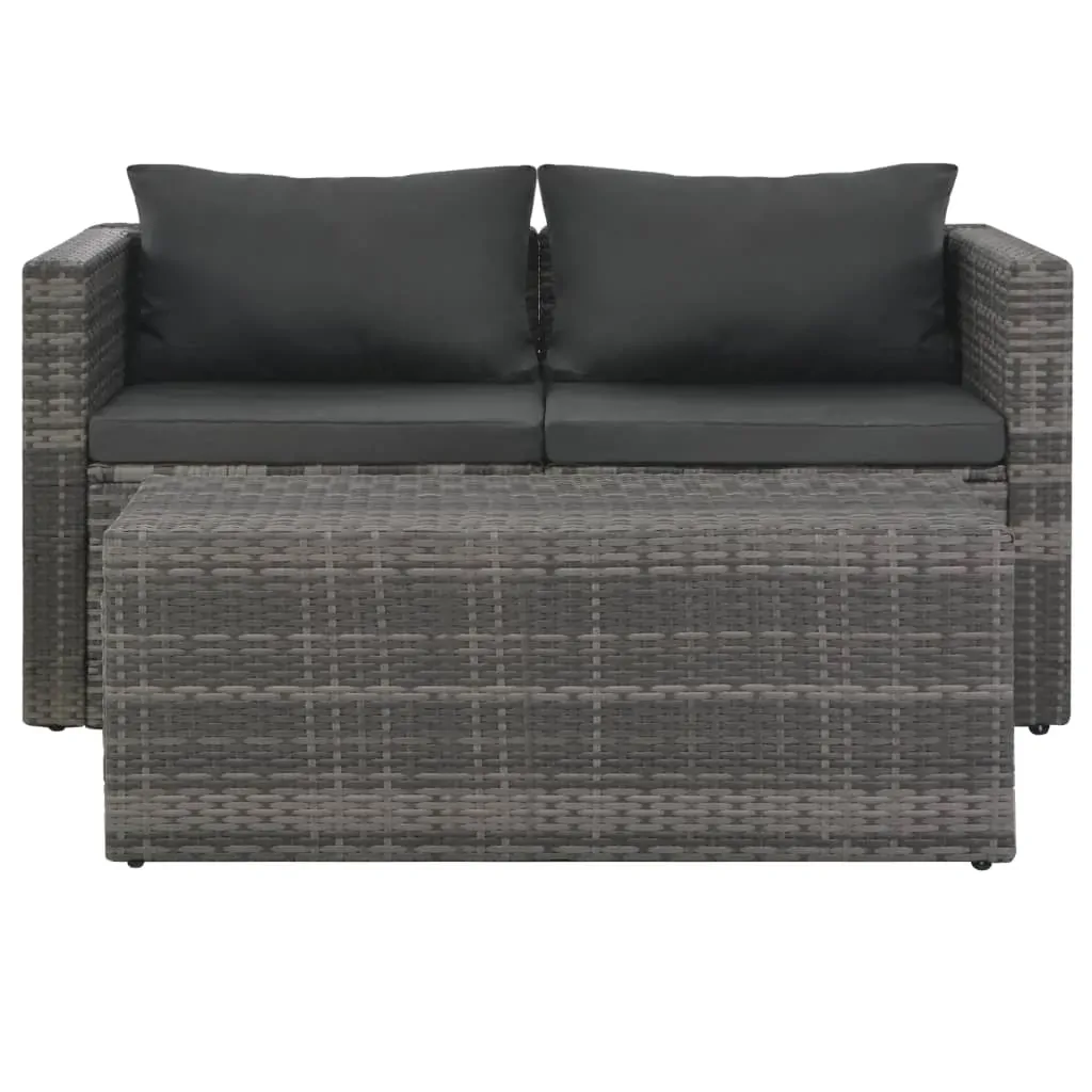 6 Piece Garden Lounge Set with Cushions Poly Rattan Price
