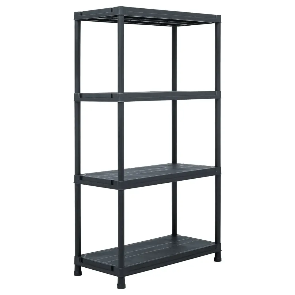 Storage Shelf Rack Black Plastic Price