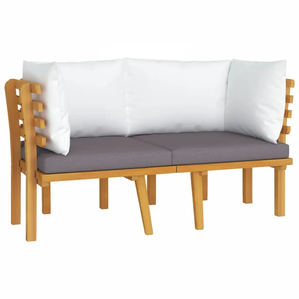 Garden Chair with Cushions Solid Acacia Wood Price