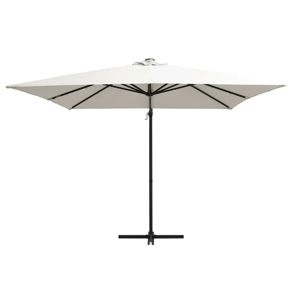 Cantilever Umbrella with LED lights and Steel Pole 250x250 cm Price