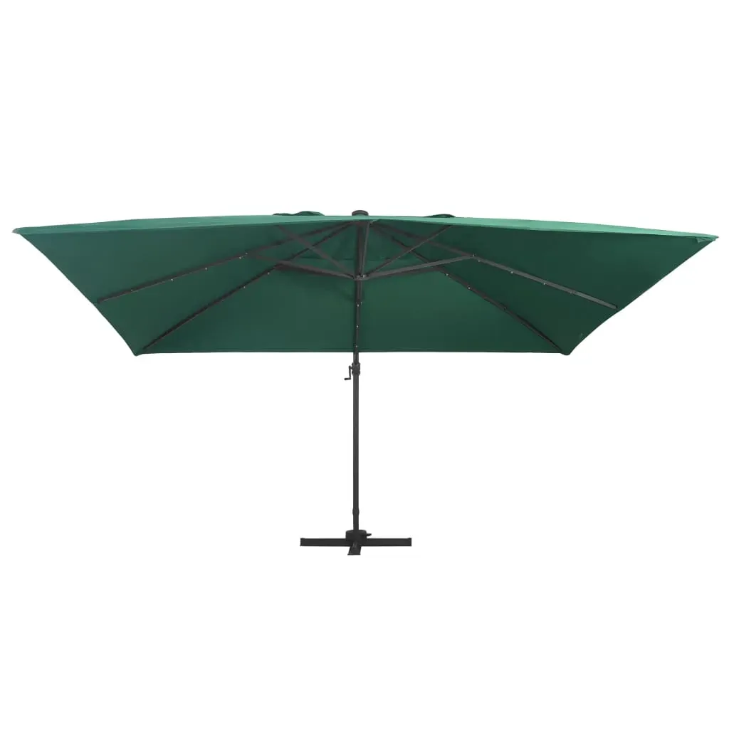 Cantilever Umbrella with LED Lights and Aluminium Pole 400x300 cm Price
