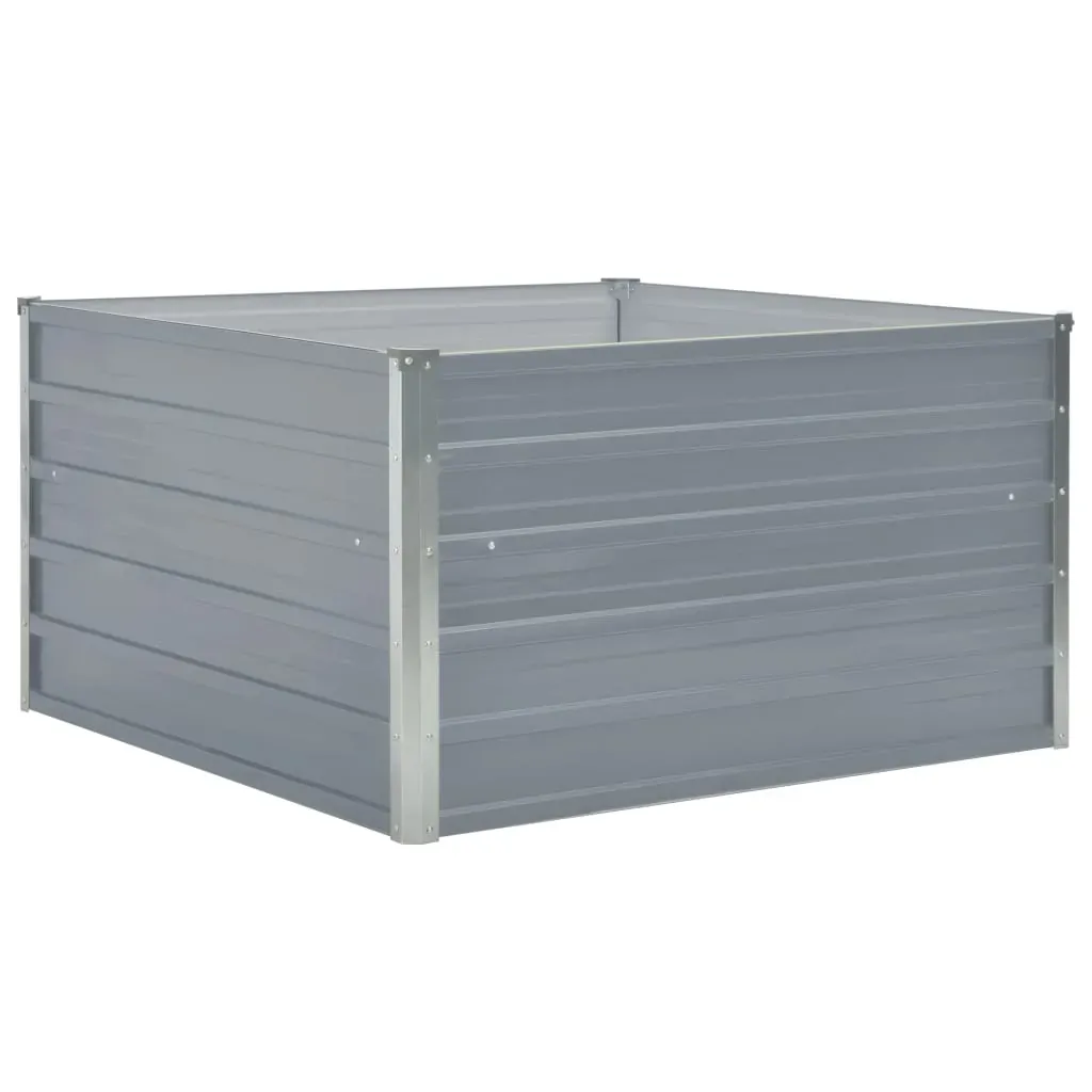 Raised Garden Bed 100x100x45 cm Galvanised Steel Price
