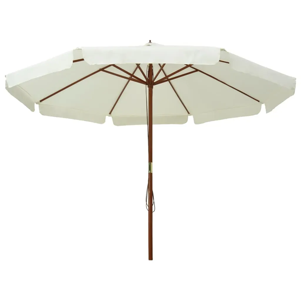 Outdoor Parasol with Wooden Pole 330 cm Price