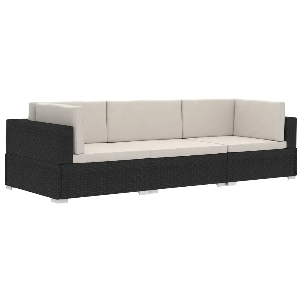 Garden Sofa Set with Cushions Poly Rattan Price