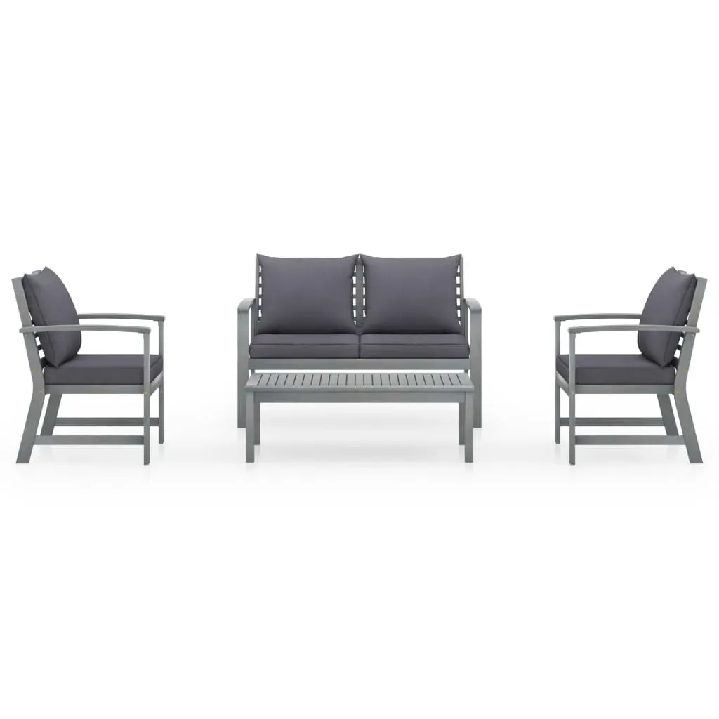 4 Piece Garden Lounge Set Solid Acacia Wood Price