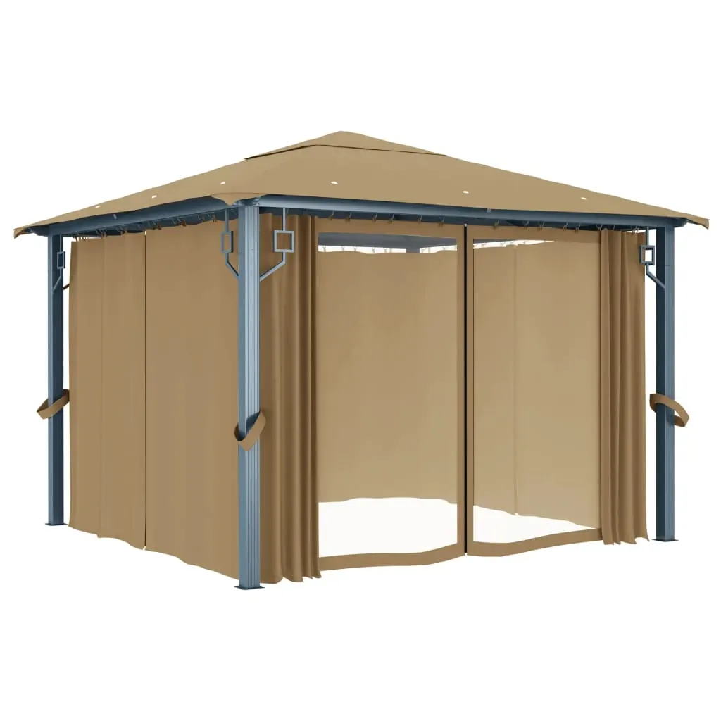 Gazebo with Curtain Aluminium Price